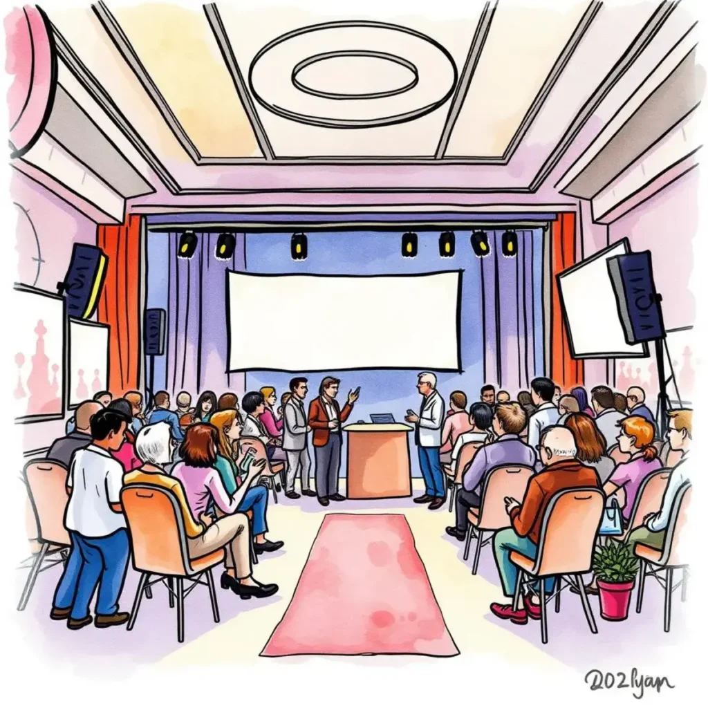 Event experience enhancer: Generate suggestions for enhancing future event experiences 1 Illustration of a post-event evaluation meeting enhancing event experiences.