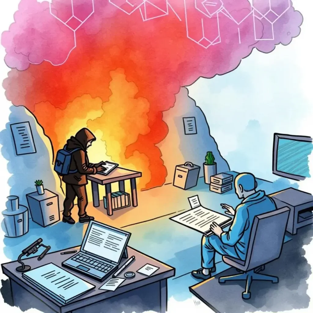 Event impact evaluator: Assess and summarize event impacts 1 A cyber threat hunter assessing event impacts amid chaos and data.