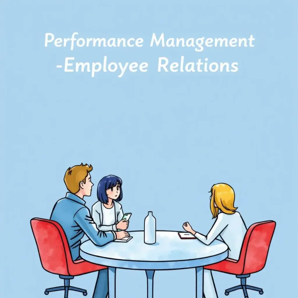 Exit interview insight generator: Transform responses into key insights 1 Three professionals discussing performance management strategies around a round table.