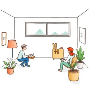 Multi-expense review aggregator: Aggregate feedback on multiple expense submissions 1 Two professionals collaborating in a modern office setting, analyzing expenses.