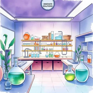 Experiment design assistant: Generate optimal experiment designs based on input 2 Colorful laboratory scene showcasing experiment design tools and resources.