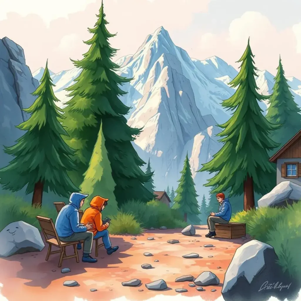 Feedback integration system: Aggregate feedback for continuous quality improvement 1 A serene landscape showcasing two figures reflecting in nature, symbolizing feedback integration.