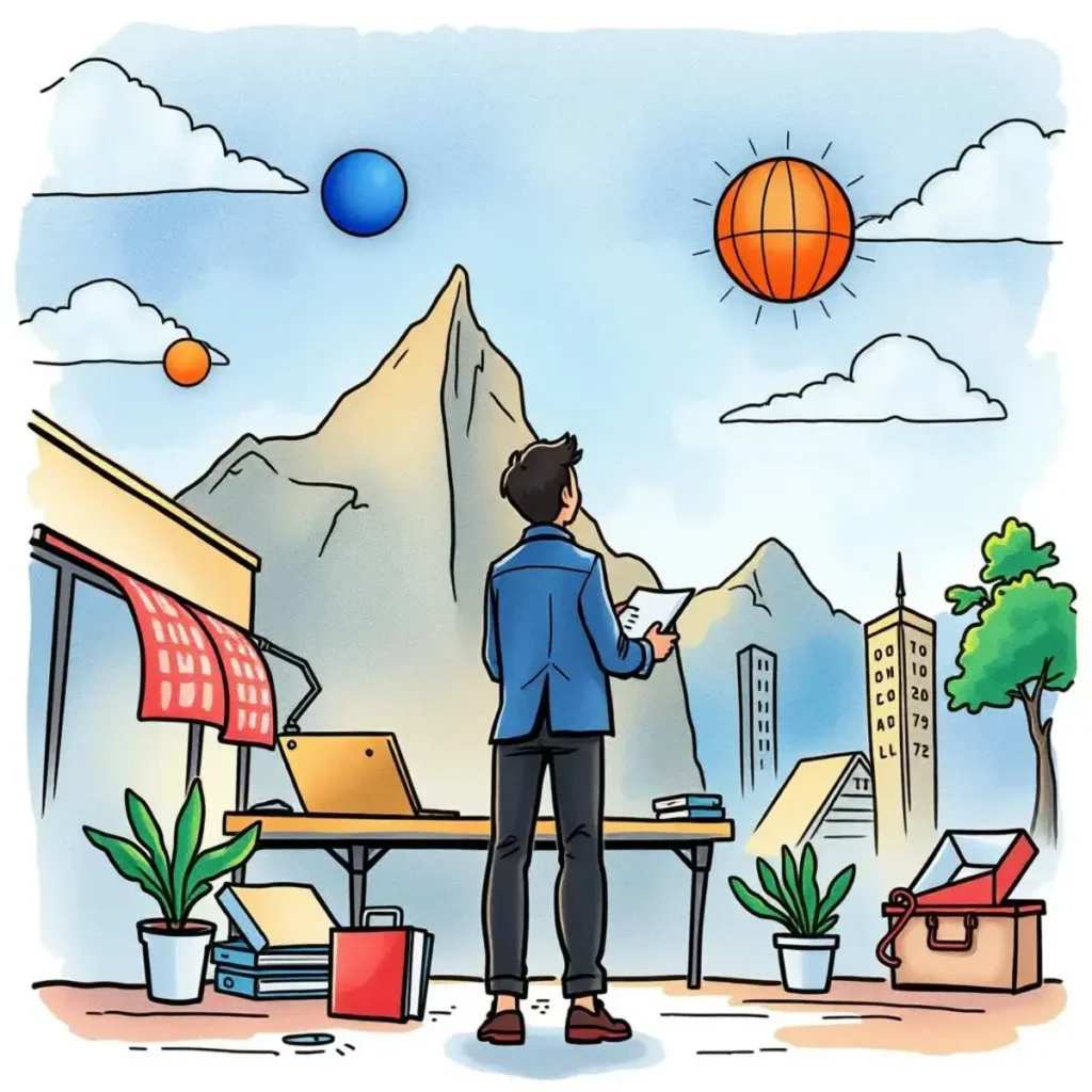 Global pricing strategy tool: Analyze pricing strategies across different markets 1 A professional analyzing market strategies outdoors, surrounded by nature and scenery.
