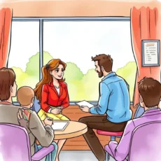 A customer service team collaborates on resolving grievances effectively.