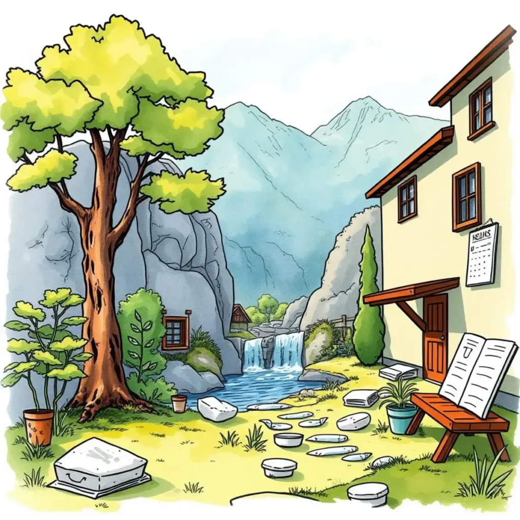 Insight evaluator: Assess and enhance recommendation validity and feasibility 1 Scenic landscape depicting a tranquil environment for research and reflection.