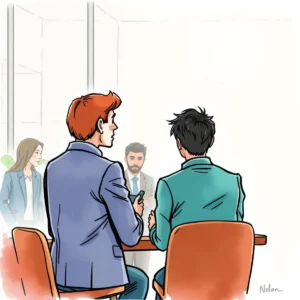 Interview Summary Formatter tool in an HR meeting setting, focusing on grievance handling.