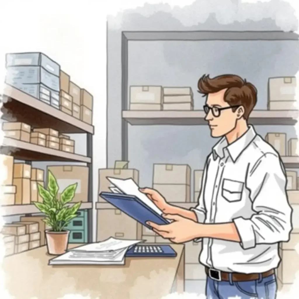 Inventory cost assessment tool: Analyze and assess inventory costs effectively 1 Professional analyzing inventory costs in a finance department.