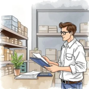 Inventory cost assessment tool: Analyze and assess inventory costs effectively 5 Professional analyzing inventory costs in a finance department.