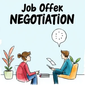 Benefits comparison tool: Assess and compare benefits in job offers 9 Professionals discussing job offer negotiations with documents and plants around.