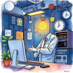A help desk technician uses a web tool for efficient incident report summarization in an IT setting.