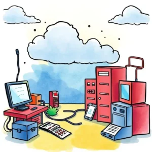 Patch history tracker: Summarize and track past patch updates and changes 3 Colorful illustration of it equipment tracking patch updates and changes.