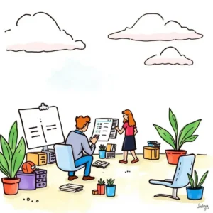 Employee info collector: Gather essential payroll data effortlessly 5 Hr professionals reviewing payroll data in a collaborative, modern office setting.
