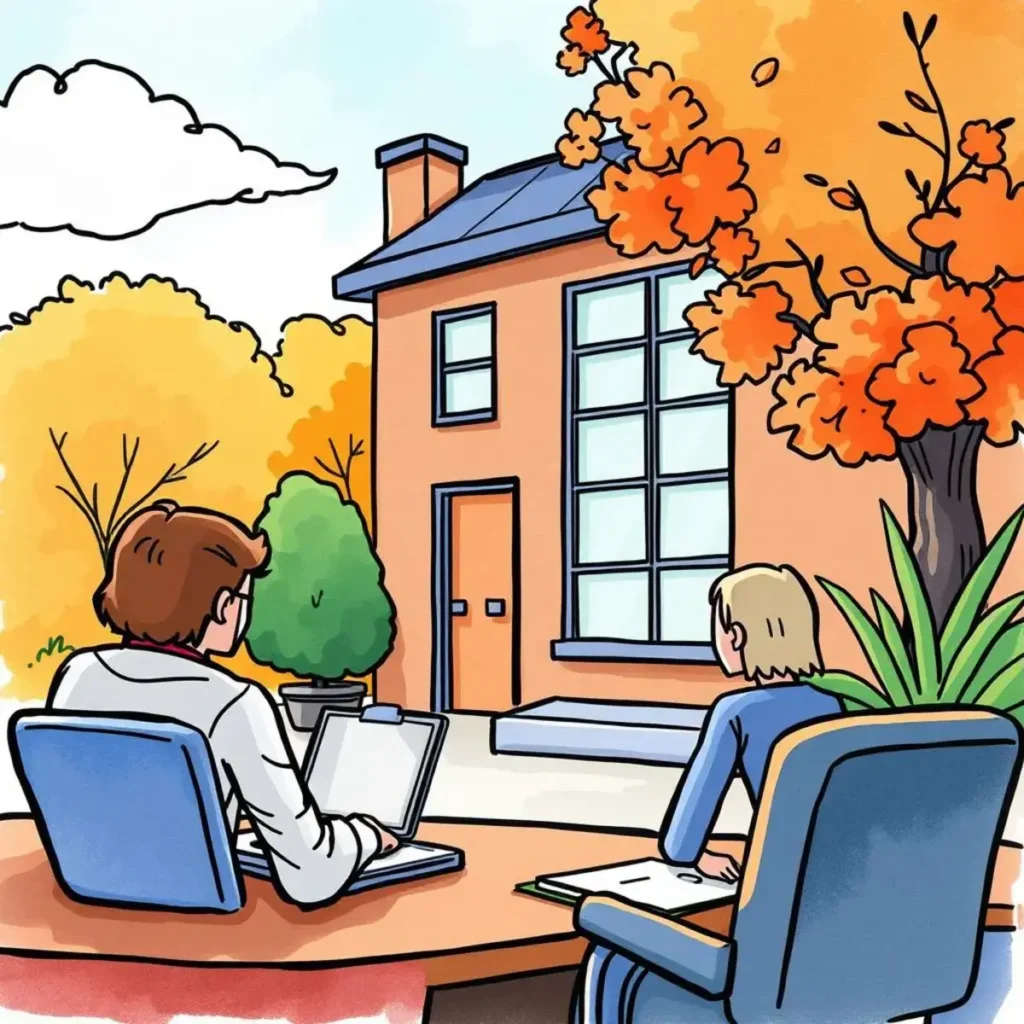 Payroll correspondence creator: Automate email reminders for accounting inquiries 1 Professionals collaborating outdoors, discussing payroll correspondence automation.
