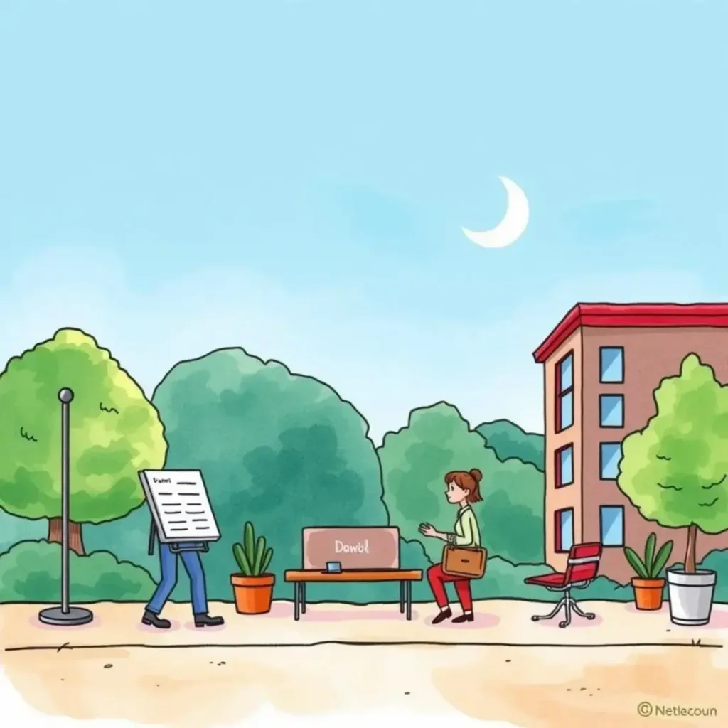 Payroll faq generator: Automatically create answers to common payroll inquiries 1 A payroll specialist interacting with a human resources tool outdoors.