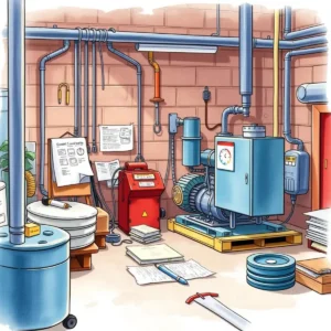 A well-organized maintenance workshop featuring equipment for performance tracking and analysis