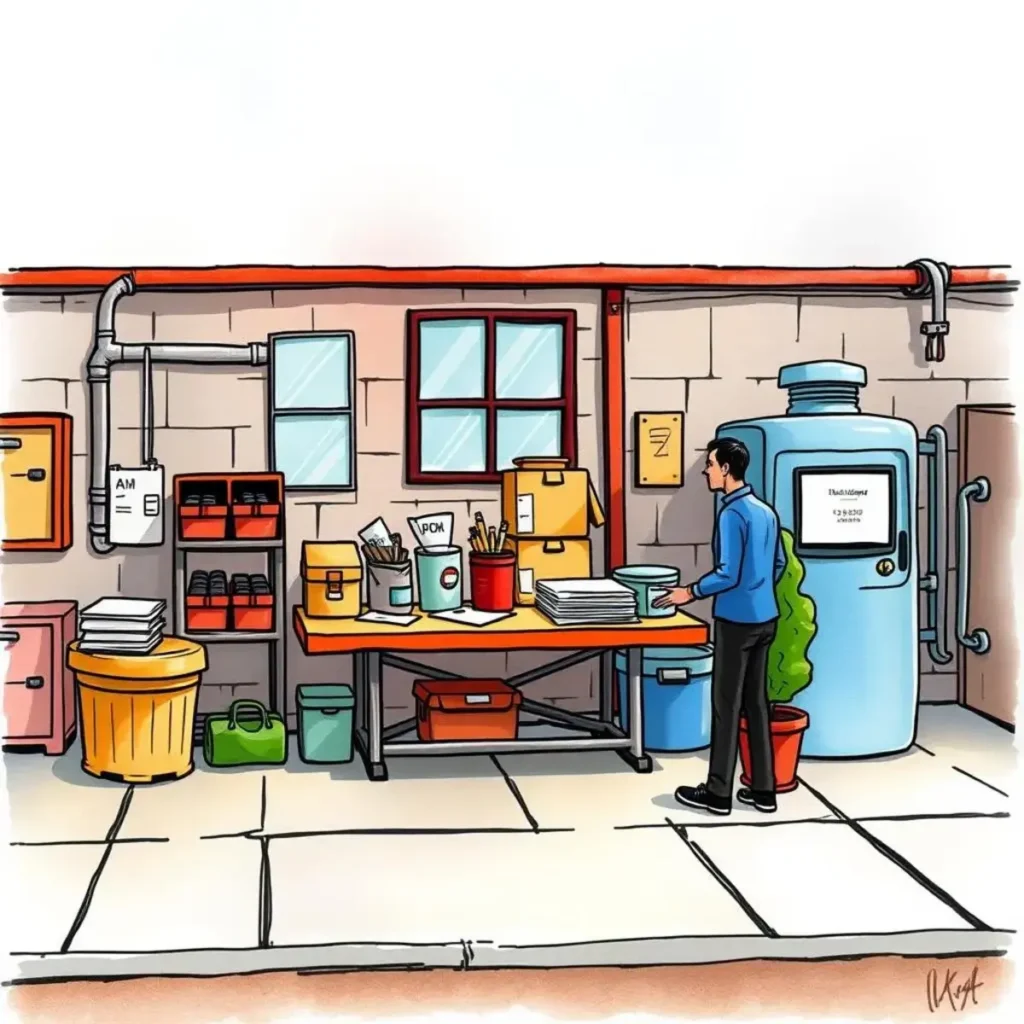 Cost efficiency analyzer: Identify areas for cost-saving improvements 1 A cost analyst examining supplies and equipment for efficiency improvements.