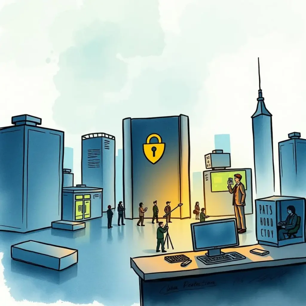 Protocol review assistant: Review protocols for incident responses 1 Team reviewing protocols for incident responses in a secure digital environment.