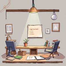 A cozy office workspace for quality assurance criteria development.