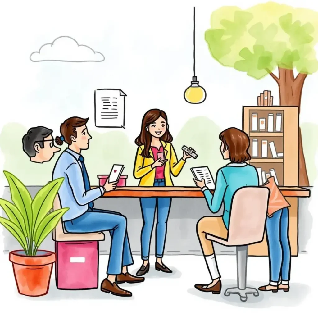 Resolution incentive suggestion tool: Recommend incentives to resolve customer complaints 1 A team collaborating on a resolution incentive suggestion tool in a customer service environment.