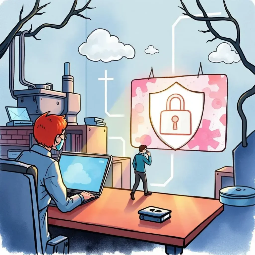 Response action planner: Develop actionable response plans 1 Analyst developing data protection plans with security visuals on display.
