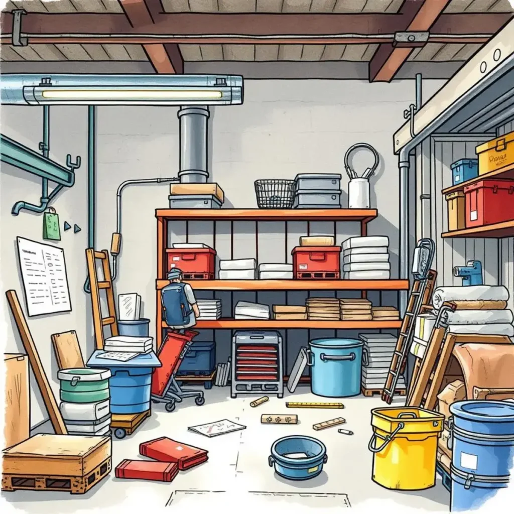 Response formatter: Structure feedback for clarity and impact 1 A well-organized facility workspace with various tools and materials for maintenance tasks.
