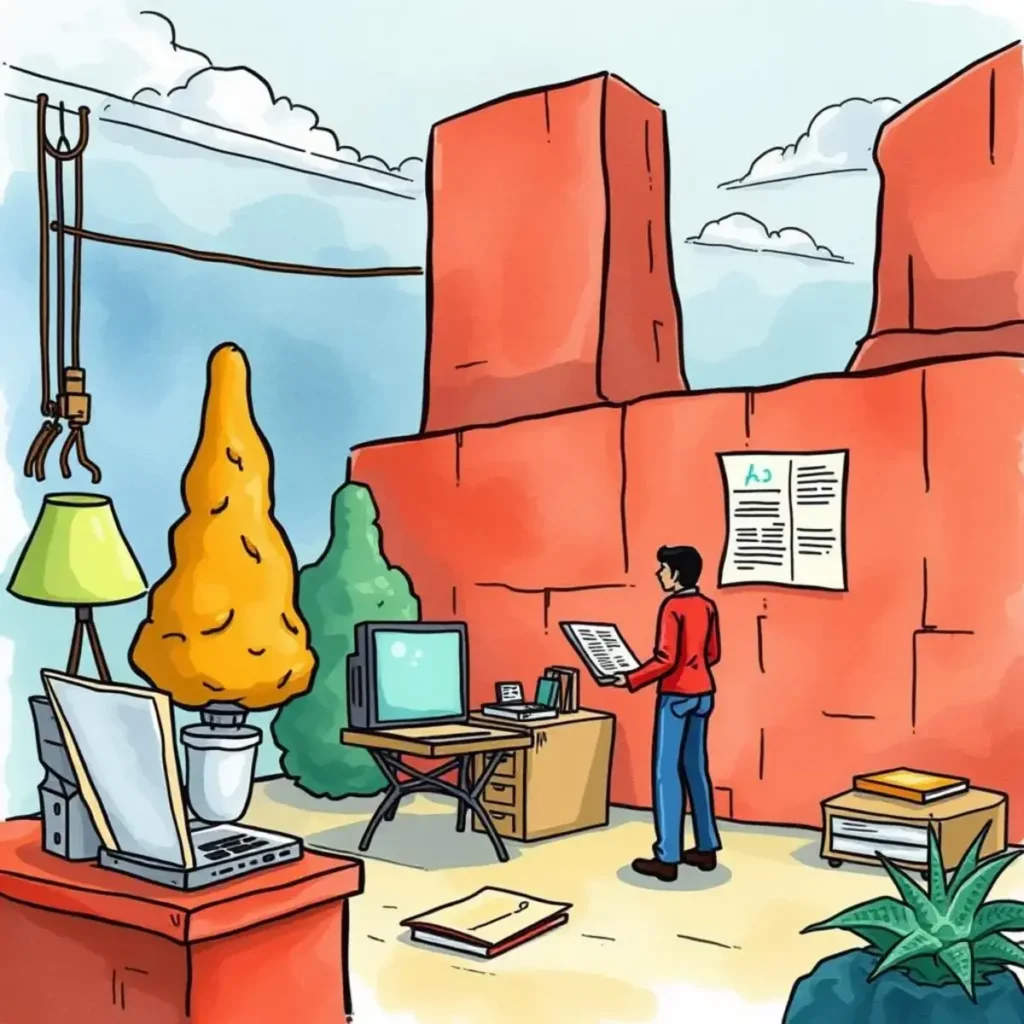 Risk assessment insights: Generate insights on potential risks found 1 Person reviewing documents in a finance office environment with plants.
