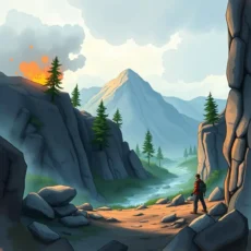 Risk Analyzer tool assessing environmental hazards in nature.