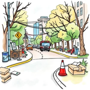 Safety incident scenario in an urban environment