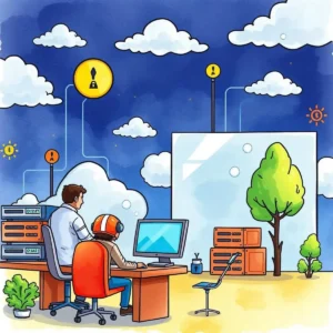 Patch deployment plan creator: Draft plans for effective patch deployment 2 It professionals drafting patch deployment plans in a secure environment.