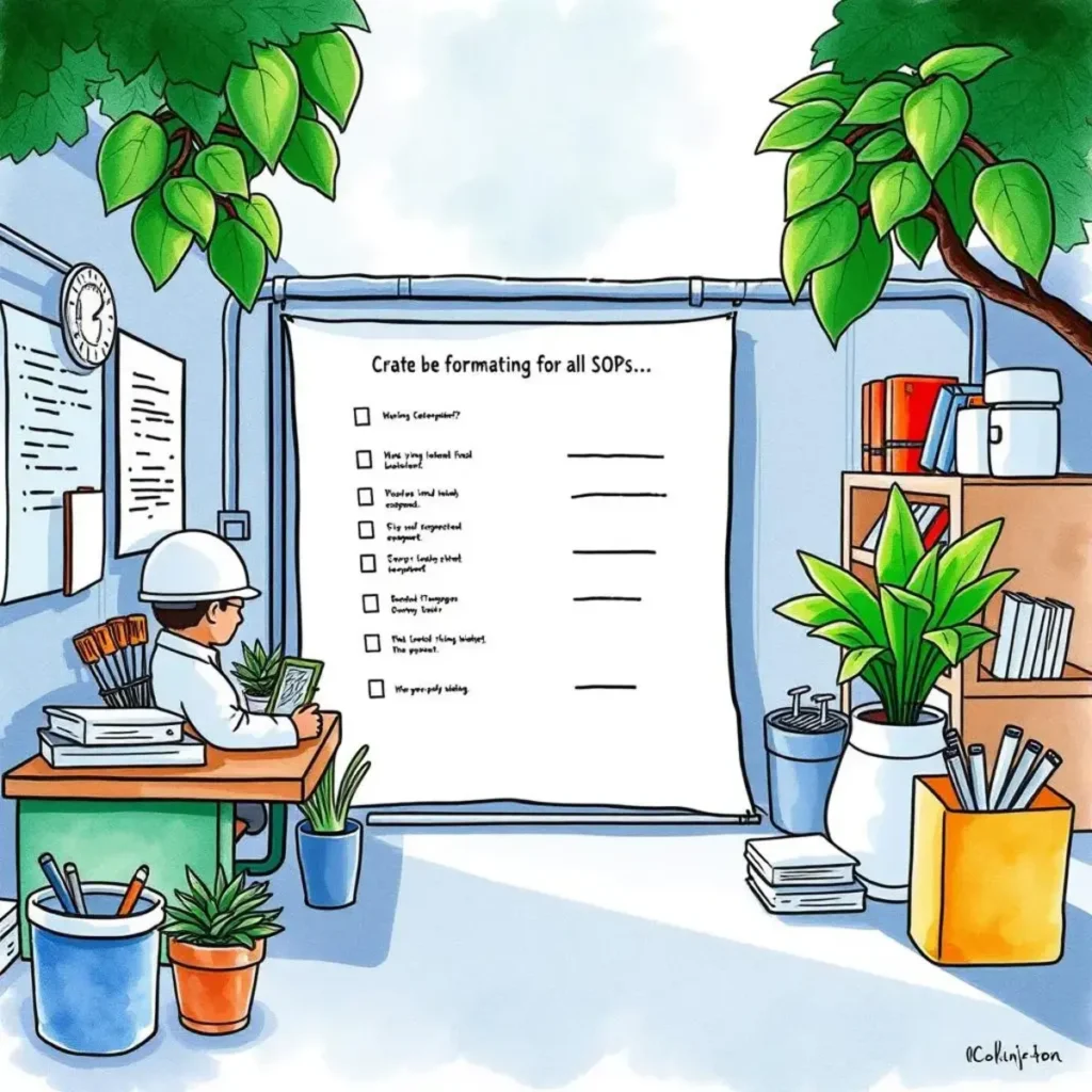Sop format standardizer: Ensure uniform formatting for all SOPs 1 Crate be formatting for all SOPs in a manufacturing setting