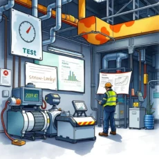 Engineer assessing test results using the Standards Assessment Tool.