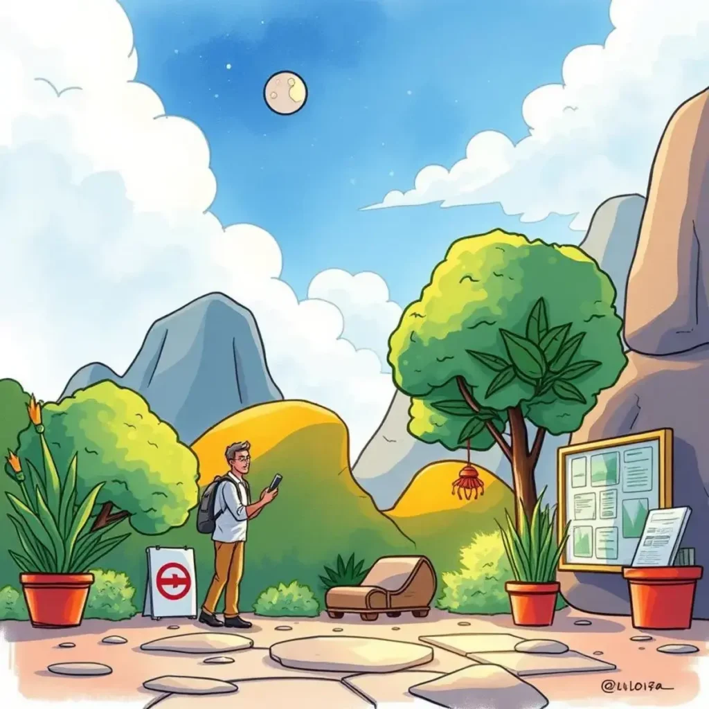 Suggestion refiner: Improve user suggestions with AI assistance 1 A person using a device in a creative outdoor setting.