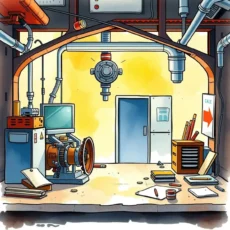 Test results analyzer tool in an engineering environment with equipment and drafting materials