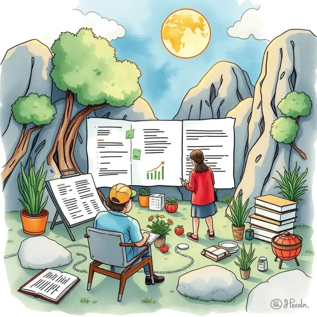 Text aggregator: Combine multiple data sources into cohesive format 1 Collaborative data analysis in an outdoor setting