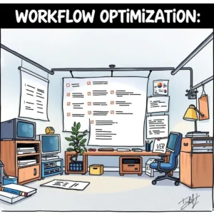 Text input organizer: Organize and structure text for production planning tasks 9 Organized workspace illustrating production planning tools