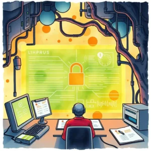 User analyzing vulnerability reports in a secure cybersecurity environment.