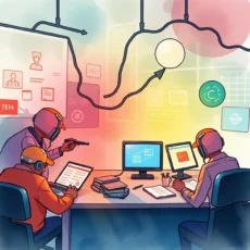 Threat intelligence analysts collaborating in a secure environment