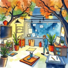 A welcoming office space designed for trend analysis and collaboration.