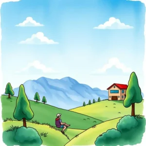 Training summary communicator: Automate sharing of training highlights with users 5 A person enjoying a peaceful landscape with mountains, trees, and a house in the background