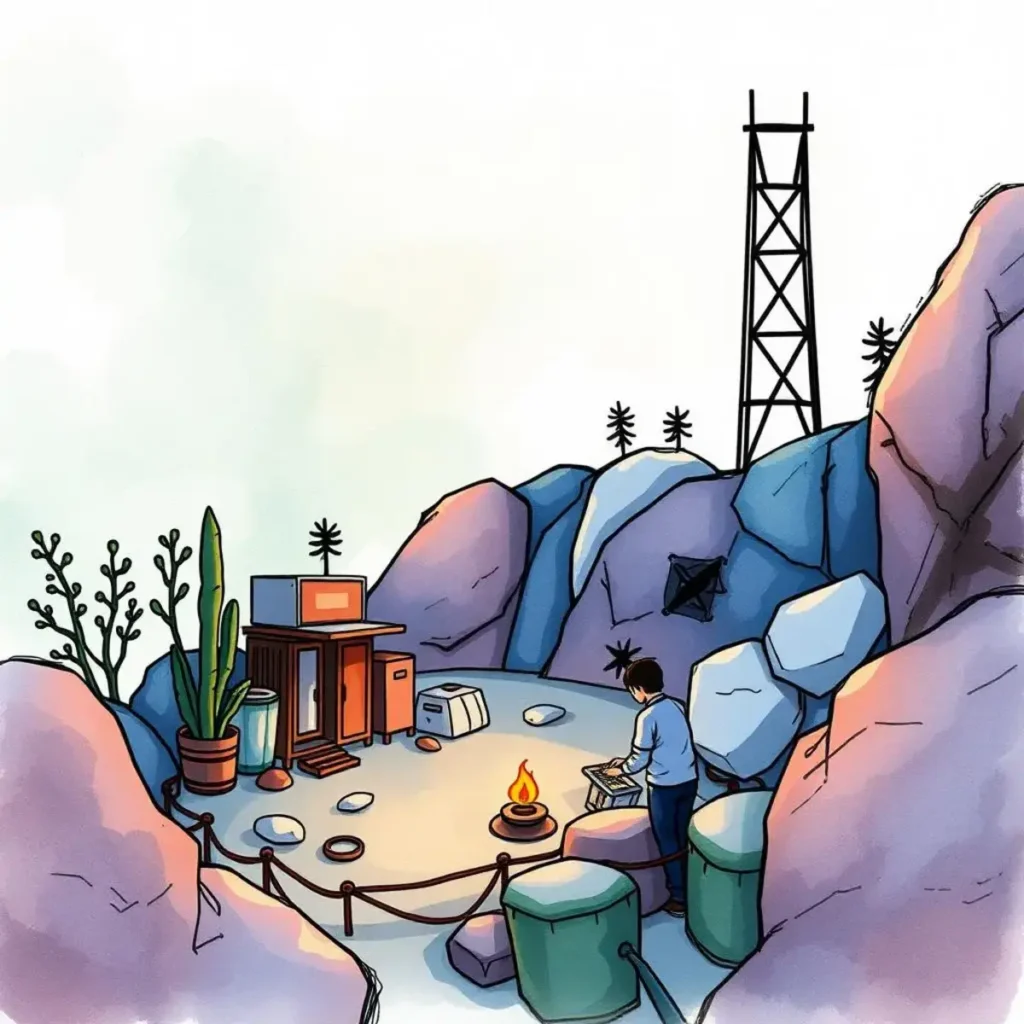Value assessment tool: Evaluate the value gained from investments 1 A person analyzing data in a remote, rugged outdoor setting.