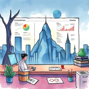 A data analyst uses the Visual Data Publisher tool to create informative charts and graphs.